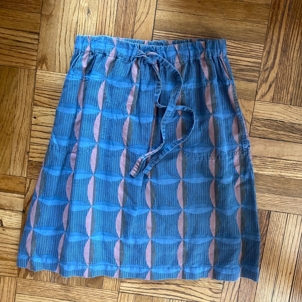 APC printed linen skirt